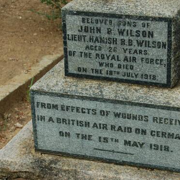 WILSON Hamish R.B. -1918 
