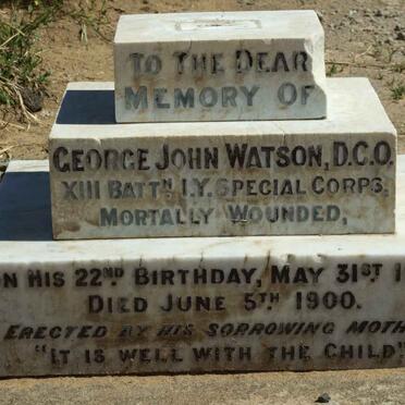 WATSON George John -1900