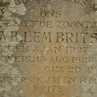 BRITS Willem 1927-1928