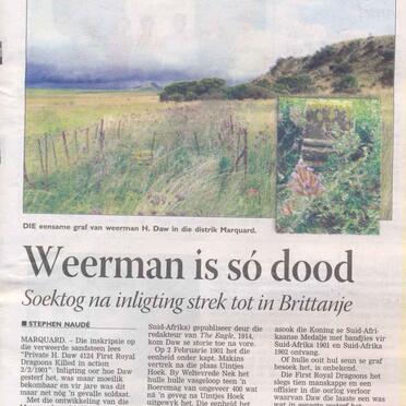 Free State, MARQUARD district, Rural (farm cemeteries)