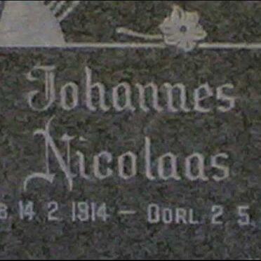 ? Johannes Nicolaas 1914-1987