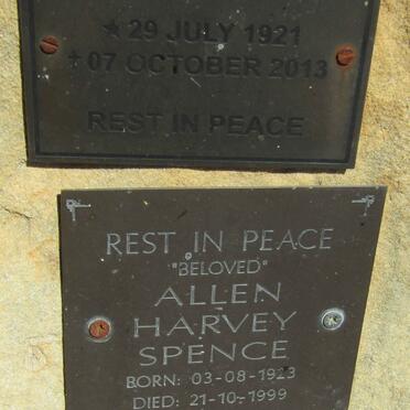 SPENCE Allan Harvey 1923-1999 &amp; Jean Irvine 1921-2013