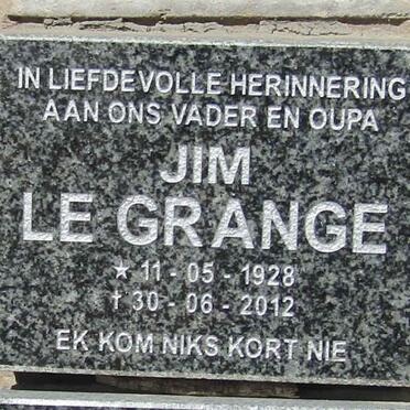 GRANGE Jim, le 1928-2012