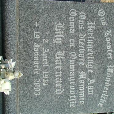 BARNARD Lily 1914-2003