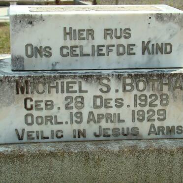 BOTHA Michiel S. 1928-1929