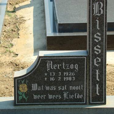 BISSETT Hertzog 1926-1983