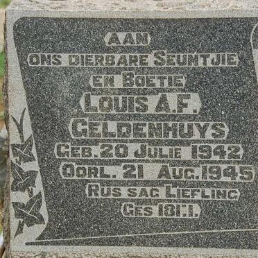 GELDENHUYS Louis A.F. 1942-1945