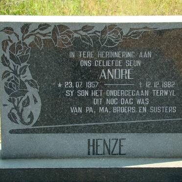 HENZE André 1957-1982
