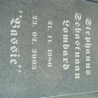 LOMBARD Stephanus Sebastuaan 1980-2003