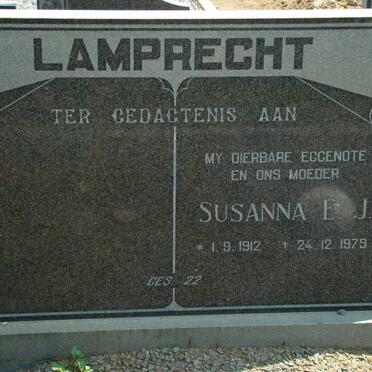 LAMPRECHT Susanna E.J. 1912-1979