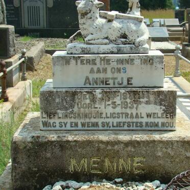 MENNE Annetjie 1937-1937