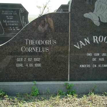 ROOYEN Theodorus Cornelus, van 1902-1990