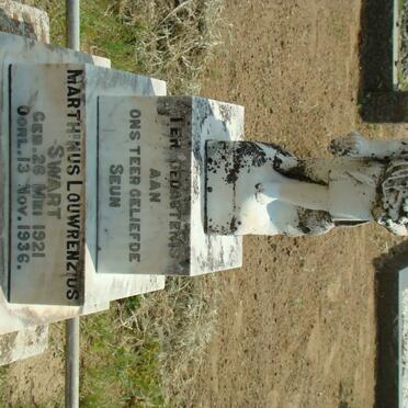 SWART Marthinus Louwrenzus 1921-1936