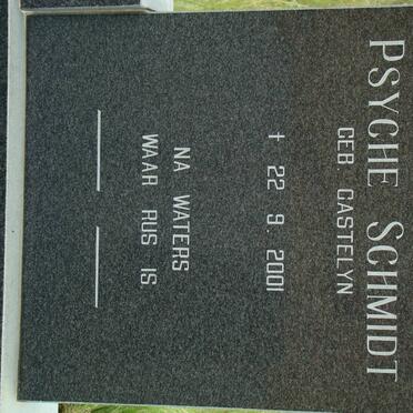 SCHMIDT Psyche nee CASTELYN -2001