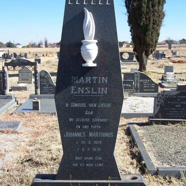 ENSLIN Johannes Marthinus 1929-1979