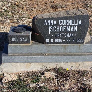 SCHOEMAN Anna Cornelia nee TRYTSMAN 1905-1995