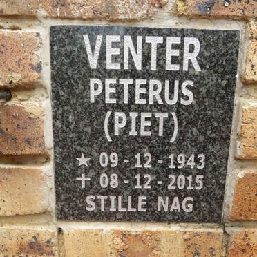 VENTER Petrus 1943-2015
