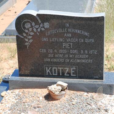 KOTZE Piet 1905-1972