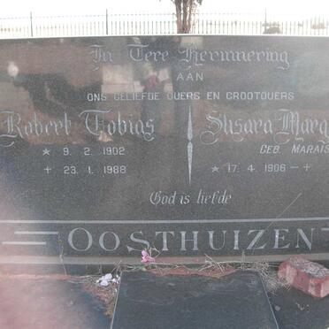 OOSTHUIZEN Robert Tobias 1902-1988 &amp; Susara Margaretha MARAIS 1906-