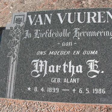 VUUREN Martha H., van nee ALANT 1899-1986