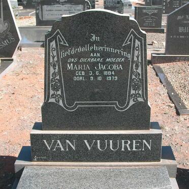 VUUREN Maria Jacoba, van 1884-1979