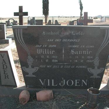 VILJOEN Willie 1912-1994 &amp; Sannie 1914-1981