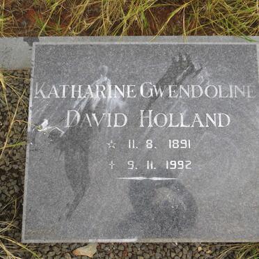 HOLLAND Katharine Gwendoline David 1891-1992