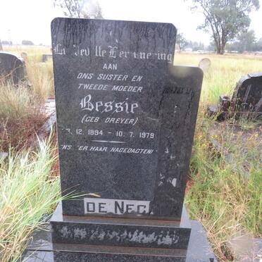 NECKER Bessie, de nee DREYER 1894-1979