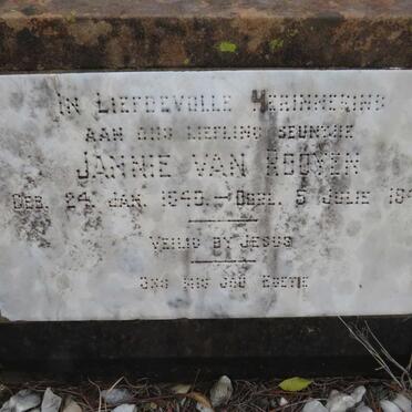 ROOYEN Jannie, van 1940-1941