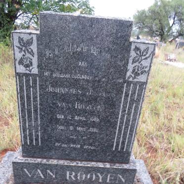 ROOYEN Johannes Jacobus, van 1889-1950