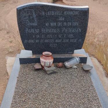 PIETERSEN Barend Hermanus 1920-1995