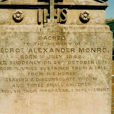 MONRO  George Alexander 1846-1879