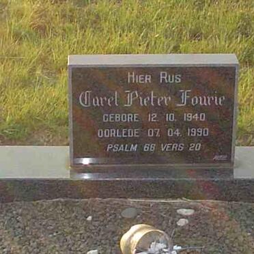 FOURIE Carel Pieter 1940-1990