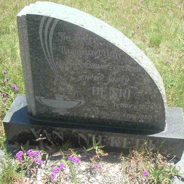 NIEKERK Henri, van 1874-1959