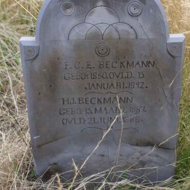 BECKMAN P.C.E. 1850-1892 :: BECKMAN H.J. 1887-1888