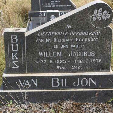 BILJON Willem Jacobus, van 1925-1976