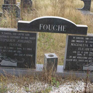 FOUCHE Stephanus Johannes 1883-1964 &amp; Magdalena Maryna Elizabeth WILKEN 1888-1979