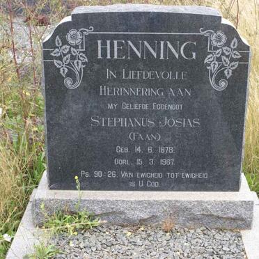 HENNING Stephanus Josias 1878-1967