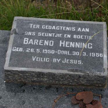HENNING Barend 1950-1956