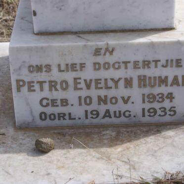 HUMAN Corrie C. 1932-1934 :: HUMAN Petro Evelyn 1934-1935