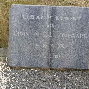 LOMBAARD M.E.J. 1878-1970