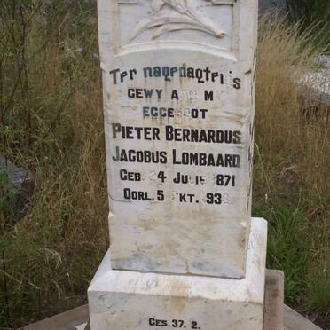 LOMBAARD Pieter Bernardus Jacobus 1871-1933