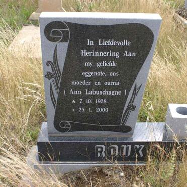 ROUX Ann Labuschagne 1928-2000