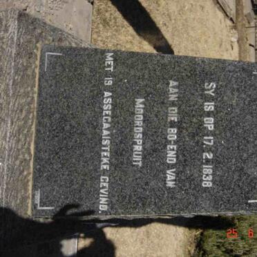 MERWE Johanna, v.d. 1826-1888