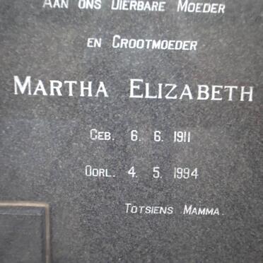 DIPPENAAR Mechiel Christoffel 1907-1971 &amp; Martha Elizabeth 1911-1994