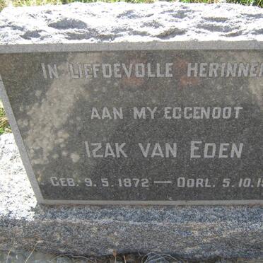 EDEN Izak, van 1872-1932