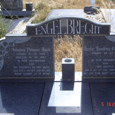ENGELBRECHT Johannes Philippus Jacob 1925-1987 &amp; Hester Hendrina Catharina 1938-