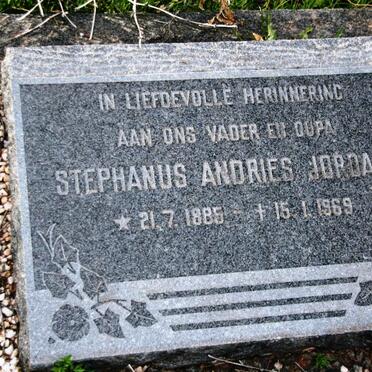 JORDAAN Stephanus Andries 1885-1969