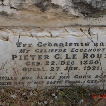 ROUX Pieter C., le 1850-1921