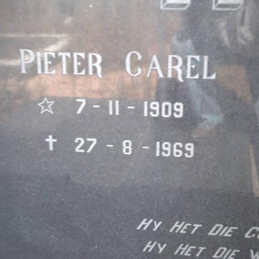 ROUX Pieter Carel, le 1909-1969 &amp; Johanna Francina le GRANGE 1914-1972